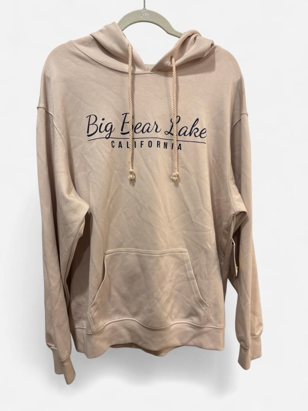 California Men's Beige Hooded Sweatshirt